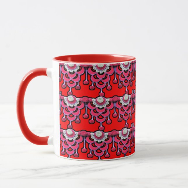 Art numérique 3D coloré Combo Mug (Gauche)
