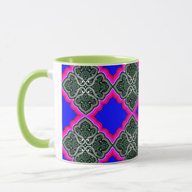 Art numérique 3D coloré Combo Mug (Gauche)