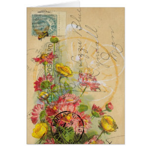 Art numérique d'abeille et de carte postale de