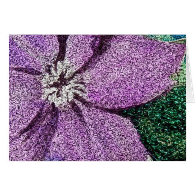 Art numérique de média mixte à fleurs violettes (Devant horizontal)