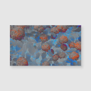 Art numérique motif de fleurs de couleur orange bl