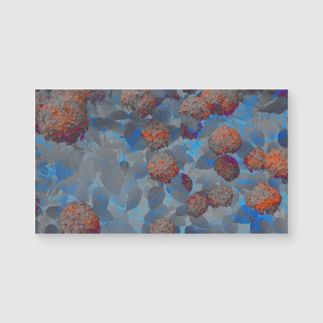 Art numérique motif de fleurs de couleur orange bl (Devant)