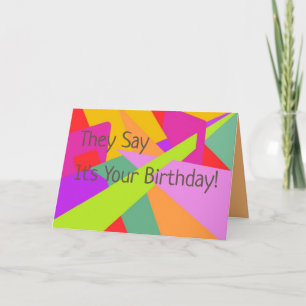 Art numérique original sur la carte d'anniversaire