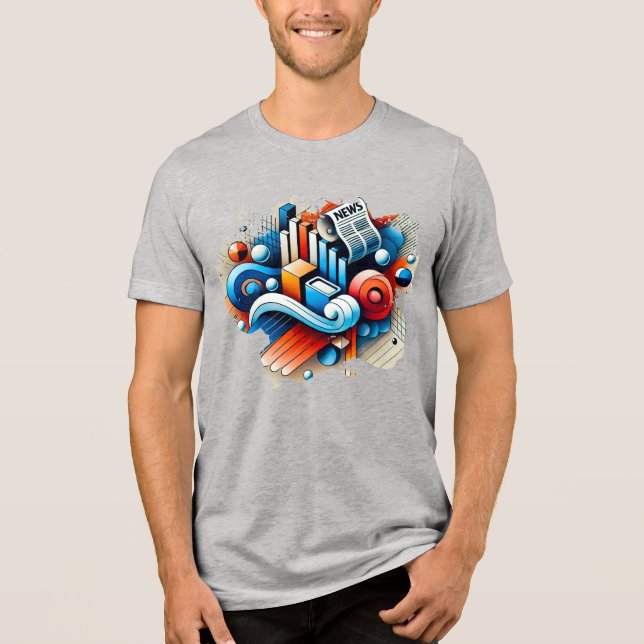 Art numérique TShirt - Énergie chromatique (Recto)