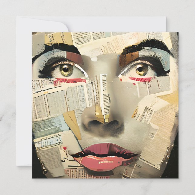 Art numérique unique d'Artsy | Jolie Dame Abstrait (Devant)