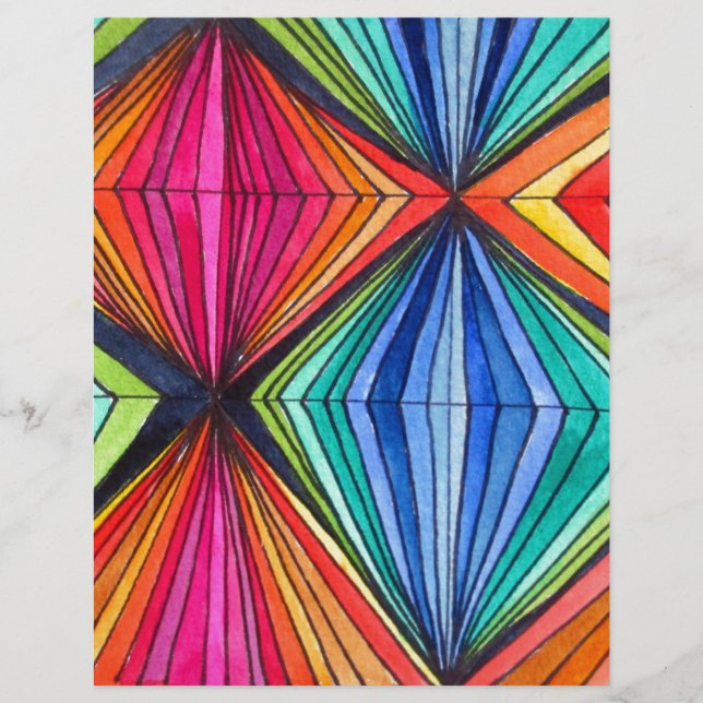 Art optique géométrique arc-en-ciel (Devant)