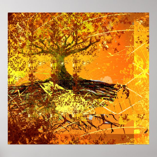 Art original - Poster de l'arbre des racines grung (Devant)