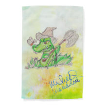 Art par Micheal Gator Drapeau de jardin étanche