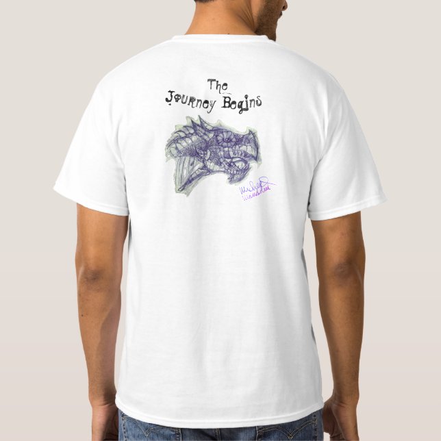 Art par Micheal Journey Begins T-shirt (Dos)