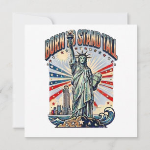 Art Patriotique Né pour Se Tenir Fier