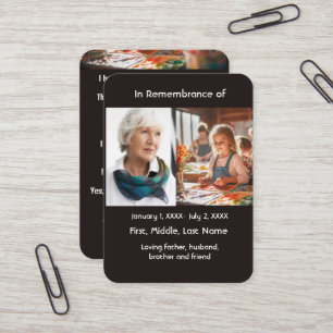 Art Peintre de carte de poche Memorial