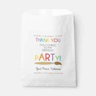 Art Peinture Anniversaire Fête Favoriser les sacs