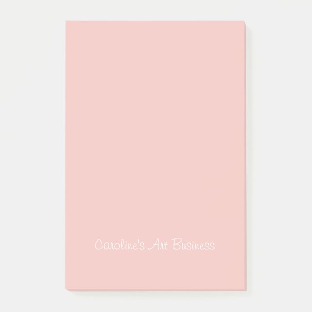 Art personnalisé Business Pink Post-It Notes (Devant)