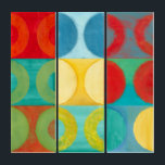 Art Pop brillant avec cercles et Carré<br><div class="desc">Fluorescent n'est plus seulement pour les lumières comme le prouve cette oeuvre d'art pop merveilleusement brillante. Cette impression est un mélange de grilles carrés avec des cercles colorés à l'intérieur. Si vous aimez l'art abstrait,  vous adorerez cette impression !</div>