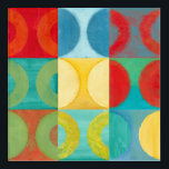 Art Pop brillant avec cercles et Carré<br><div class="desc">Fluorescent n'est plus seulement pour les lumières comme le prouve cette oeuvre d'art pop merveilleusement brillante. Cette impression est un mélange de grilles carrés avec des cercles colorés à l'intérieur. Si vous aimez l'art abstrait,  vous adorerez cette impression !</div>