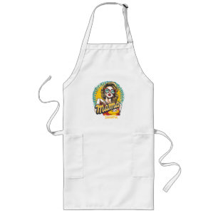 Art Pop Mama Retro Personnalisé (17) Long tablier