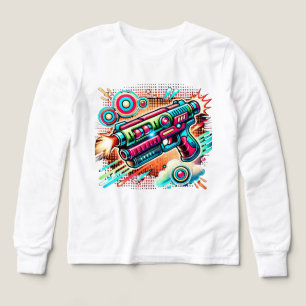 Art Pop Rétro Rayon Coloré   Sci-Fi Futuriste