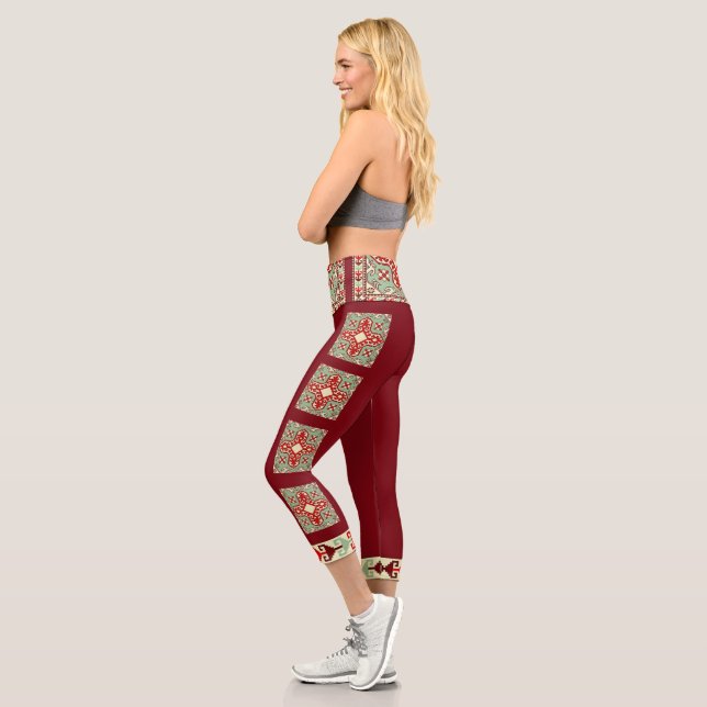 Art populaire arménien 2 Capri Leggings (Gauche)