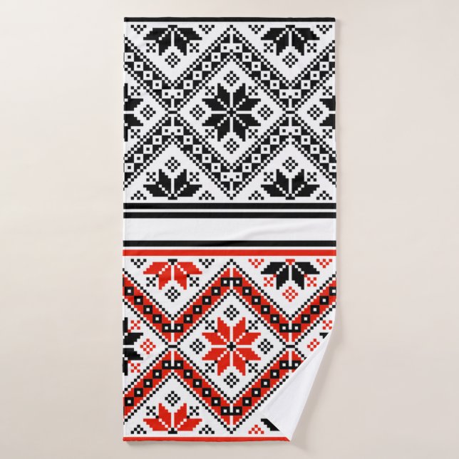 Art populaire bulgare (Serviette de bain)