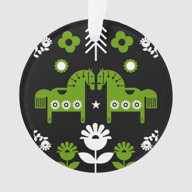 Art populaire de cheval scandinave (devant)