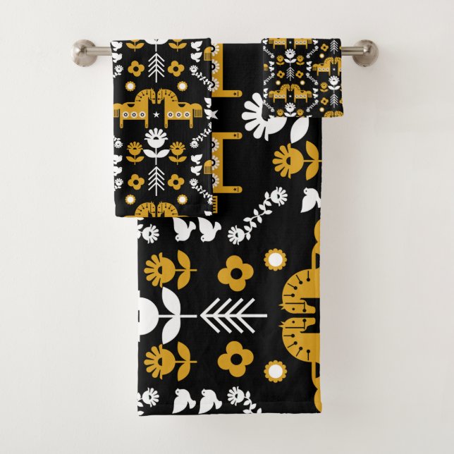 Art populaire de cheval scandinave (En situation)