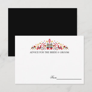 Art populaire russe Khokhloma Mariage Cartes de co