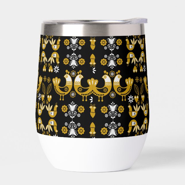 Art populaire scandinave  Oiseaux (Gauche)
