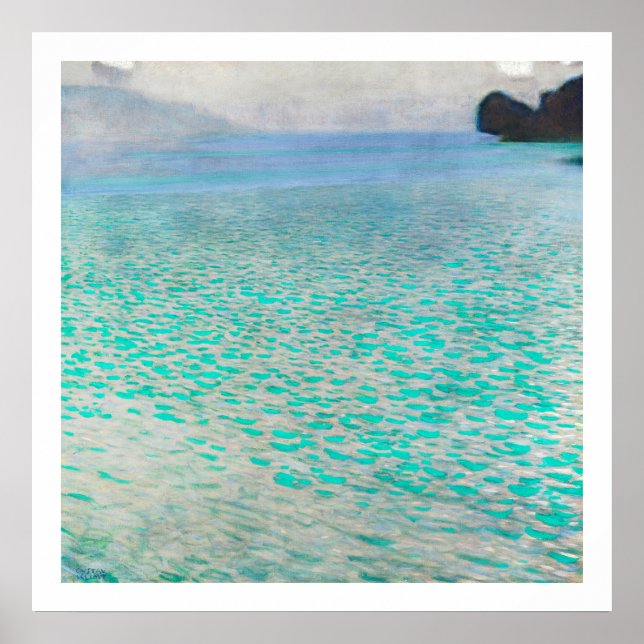 ART POSTER : GUSTAV KLIMT : ATTERSEE (Devant)