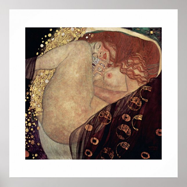 ART POSTER : GUSTAV KLIMT : DANAE 1907-08 (Devant)