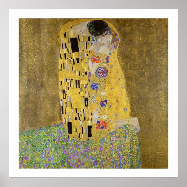 ART POSTER : GUSTAV KLIMT : THE KISS, 1907-08 (Devant)