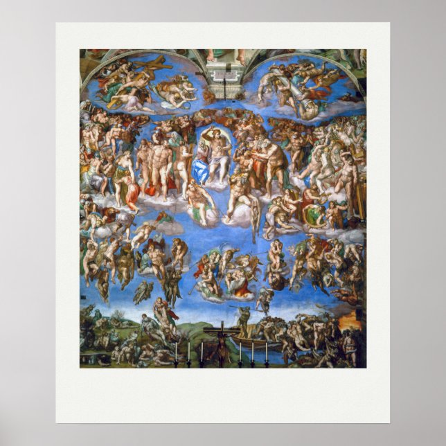ART POSTER : MICHELANGELO : LE DERNIER JUGEMENT 15 (Devant)