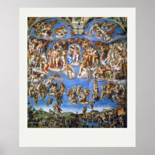 ART POSTER : MICHELANGELO : LE JUGEMENT DERNIER 15
