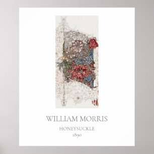 ART POSTER : WILLIAM MORRIS : HONEYSUCKLE