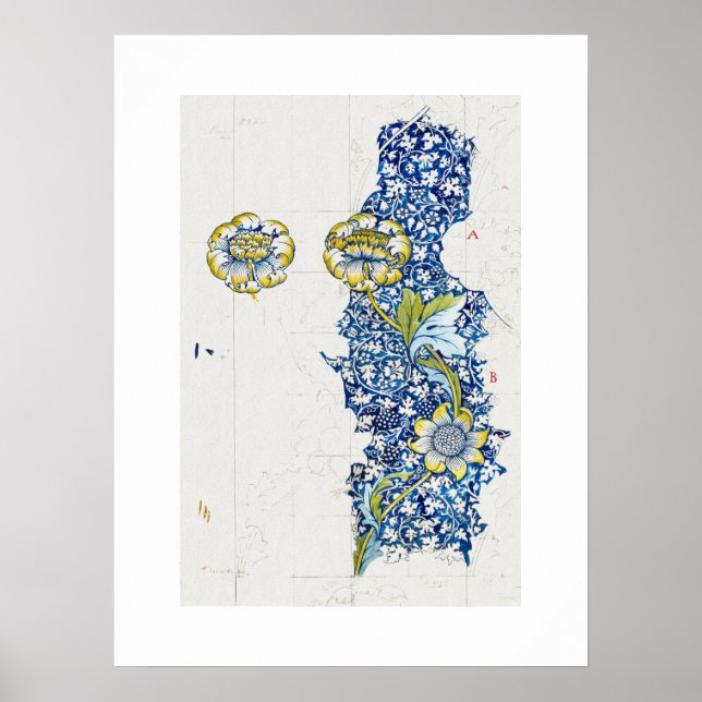 ART POSTER : WILLIAM MORRIS : KENNET : 1883 (Devant)