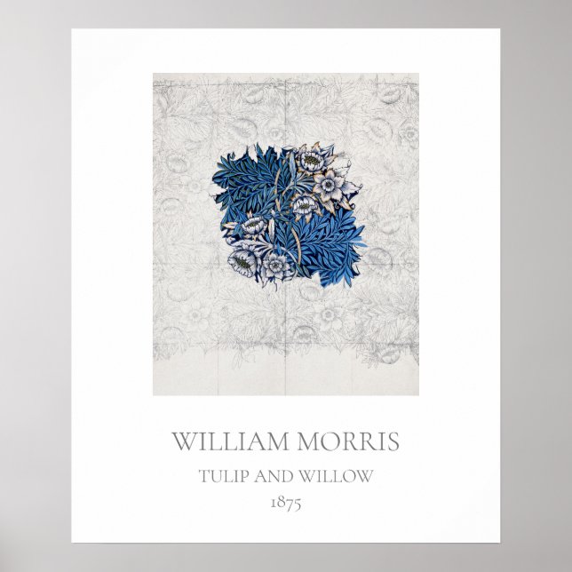 ART POSTER : WILLIAM MORRIS : TULIP + WILLOW 1875 (Devant)