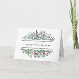Art pour la carte de Noël
