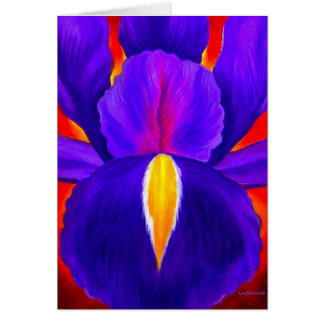 Art pourpre de peinture de fleur d'iris - multi
