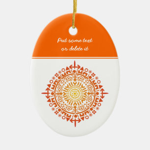 Art primitif-Soleil ornement personnalisé