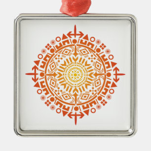 Art primitif-Soleil ornement personnalisé