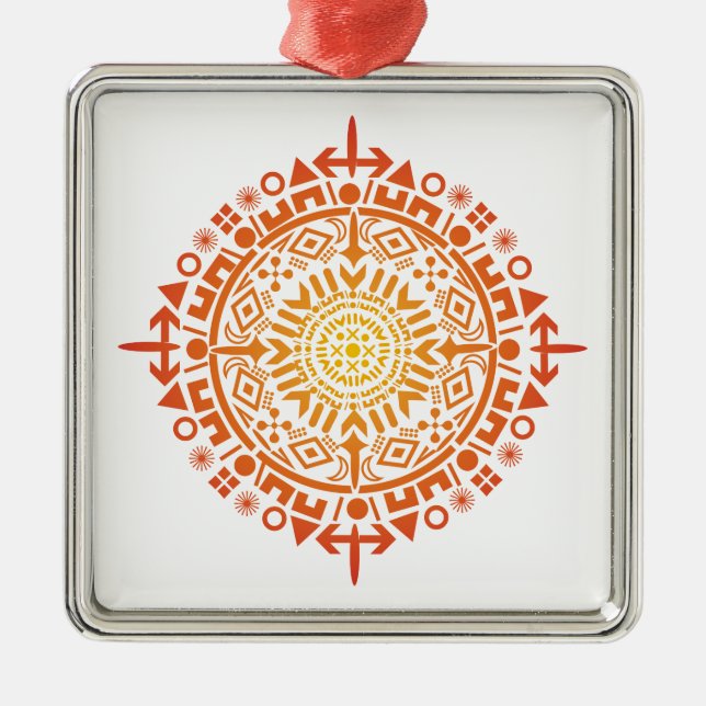 Art primitif-Soleil ornement personnalisé (Devant)