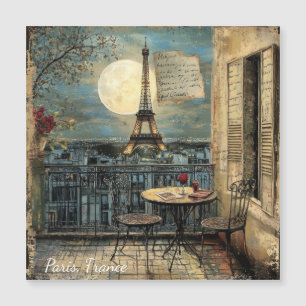 Art romantique personnalisé vintage Paris tour Eif