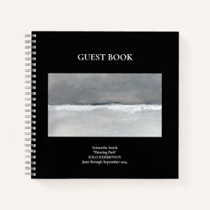Art Show Exhibition Livre d'or Noir et blanc