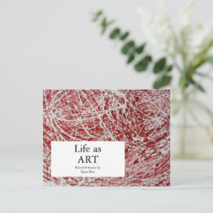 Art Show Invitation Carte postale Art Abstrait