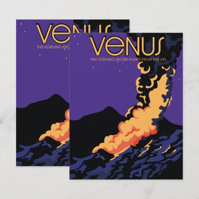 Art spatial de la planète Vénus (Devant / Derrière)