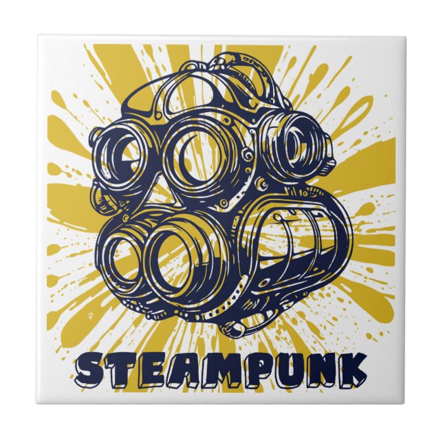 Art Steampunk Vintage - Carreaux Décoratifs (Devant)