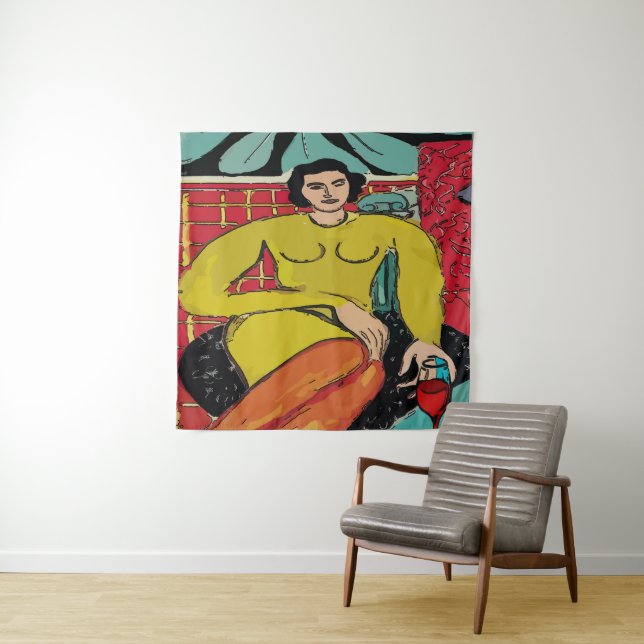 Art Studio ajouter du texte, Tapisserie (En situation)