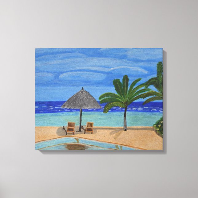 art sur toile des Maldives  (Recto)