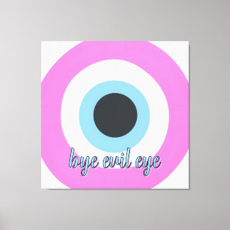 art sur toile personnalisable œil mauvais rose 🧿