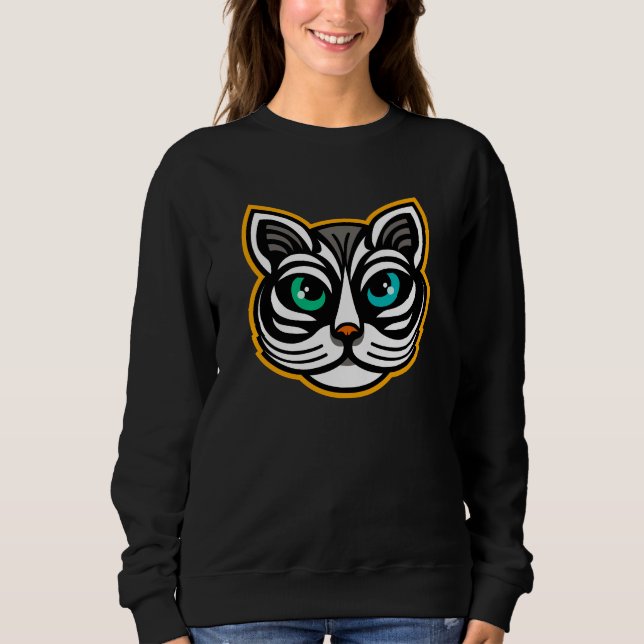 Art Sweatshirt de chat Odd-Eyed (Devant)