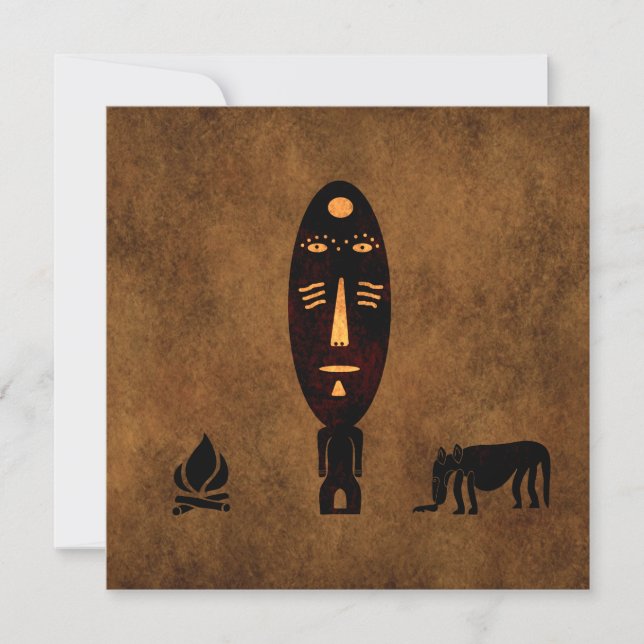 Art tribal africain vintage abstrait ancien (Devant)